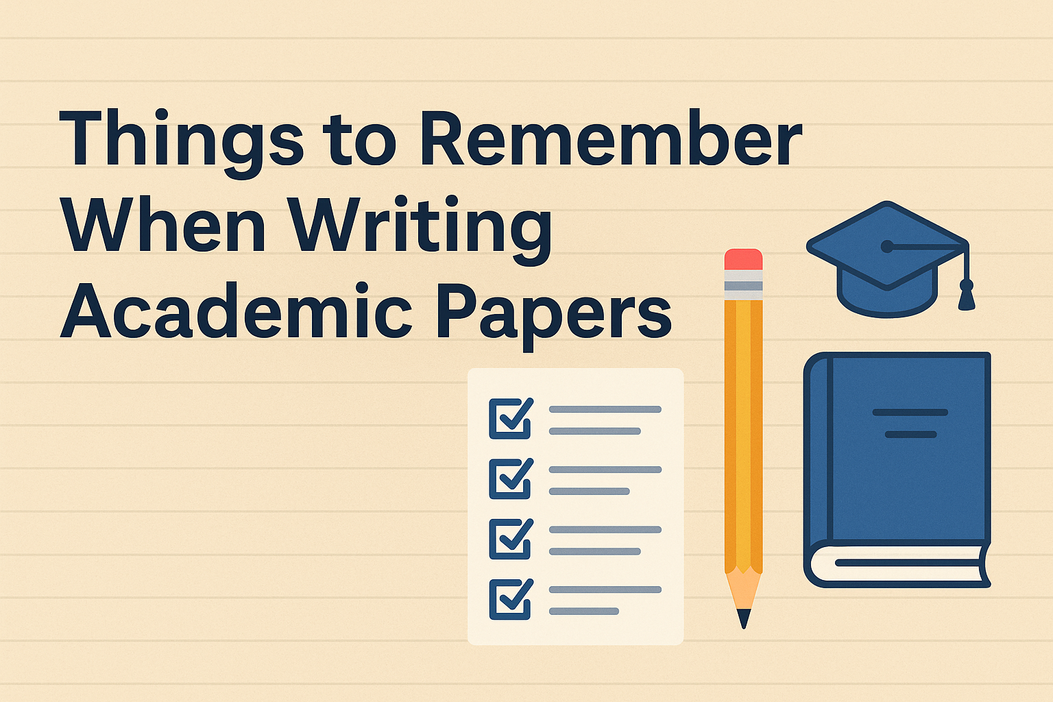 Things to Remember When Writing Academic Papers